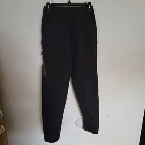 Champion Black Drawstring Elastic Waist Pull On Long Sweatpants Joggers Sz Small
